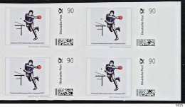 2017 - ALLEMAGNE - Feuille 6 Timbres Cht Monde Dusseldorf- Tennis Table Tischtennis EGT - Tafeltennis