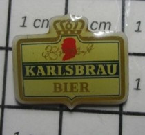 719 Pin's Pins / Beau Et Rare / THEME : BIERES / ETIQUETTE DE BIERE KARLSBRAU - Bière