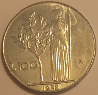 1988 - Italia 100 Lire     ----- - 100 Liras