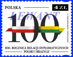 2020.11.19. 100th Anniversary Of Diplomatic Relations Between Poland And Brazil - MNH - Nuevos