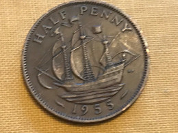 Münze Münzen Umlaufmünze Großbritannien 1/2 Penny 1955 - C. 1/2 Penny