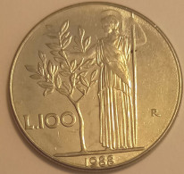 1988 - Italia 100 Lire     ----- - 100 Liras