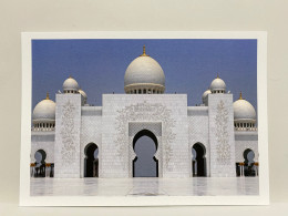 The Main Entrance To The Sheikh Zayed Grand Mosque Abu Dhabi, United Arab Emirates UAE Postcard - Verenigde Arabische Emiraten