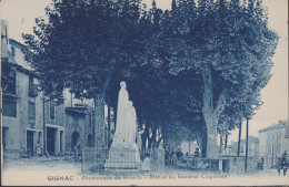 34 - HERAULT GIGNAC  PROMENADE DU RIVELIN STATUE DU GENERAL CLAPAREDE - Gignac