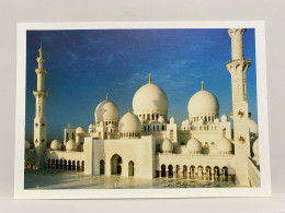 The Sheikh Zayed Grand Mosque, Abu Dhabi, United Arab Emirates UAE Postcard - Emiratos Arábes Unidos