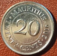 MAURITIUS  2016  20 CENT - Maurice