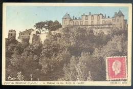 Cpa Du 63  Pont Du Château -- Le Château Vu Des Bords De L' Allier    LION22 - Pont Du Chateau