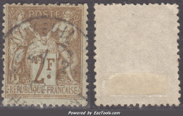 2Fr Sage Oblitéré TB (Y&T N° 105, Cote 55€) - 1898-1900 Sage (Type III)