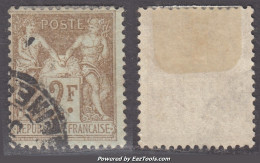 2Fr Sage Oblitéré TB (Y&T N° 105, Cote 55€) - 1898-1900 Sage (Type III)