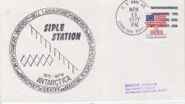 Antarctique, Lettre Obl. US Navy Le 11 Nov 77 + Cachet Siple Station Antarctica - Brieven En Documenten