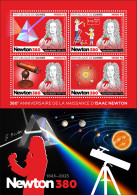 GUinea  2023 380th Anniversary Of Isaac Newton. (251) OFFICIAL ISSUE - Physik