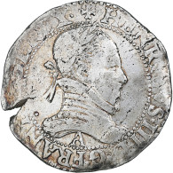 France, Henri III, Franc Au Col Plat, 1577, Paris, TB+, Argent, Gadoury:496 - 1574-1589 Enrico III