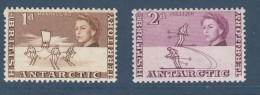 BAT, Territoire Antarctique Britanique, **, Yv 2, 4, Mi 2, 4, - Unused Stamps