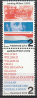 Nederland 2013, Postfris MNH, NVPH 3133-34, 200 Years Of Kingdom, Landing Of Willem I - Unused Stamps