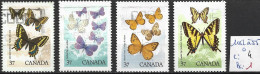 CANADA 1052 à 55 Oblitérés Côte 4 € - Used Stamps