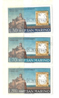 Rsm 1961 565-567 Centenario Indipendenza 3 Val Nuovi - Neufs