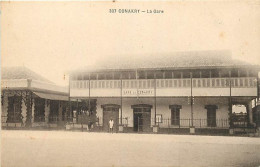 Pays Div-ref DD655- Guinée - Gare Ligne De Chemin De Fer De Conakry- - Guinée Française