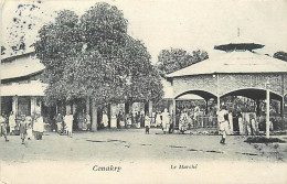 Pays Div-ref DD654- Guinée - Conakry- Le Marché -/ A Circulé Debut 1900-- - Guinée Française