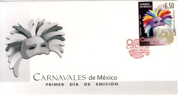 718  Carnaval De Mexique: Env. Premier Jour 2009 -  Carnival FDC From Mexico - Carnavales