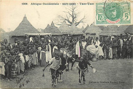 Pays Div-ref DD651- Guinée -haute Guinée-tam Tam - Collection General Fortier - / A Circulé - - Guinée Française