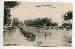 51 MAREUIL Sur AY Péniches Vue Sur Le Canal écrite En 1918  Voir Dos  D07 2021 - Mareuil-sur-Ay
