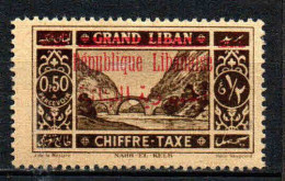 Grand Liban - 1928 - Tb Taxe 26   - Neufs * - MLH - Impuestos