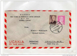 LETTERA ANNI '50 DA TURCHIA A GERMANIA (BERLINO) - LETTER (OF '50s) FROM TURKEY TO GERMANY-BERLIN - FDC