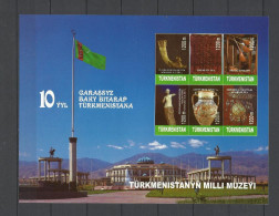 TURKMENISTAN 2001 10th ANNIVERSARY OF INDEPENDENCE - 7 MINISHEETS - Turkménistan