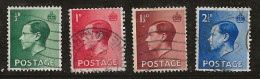 Grande-Bretagne 1935 N° Y&T :  205 à 208 Obl. - Usados