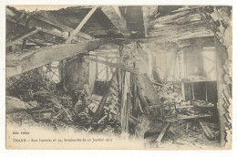 68/ CPA - Thann - Rue Curiale, N°30, Bombardée Le 20 Janvier 1945 (Guerre) - Thann