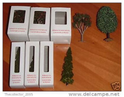 7 ALBERI (7 TREES) SCALA 1:144 (SCALE 1:144) - SCALA HO - COME DA FOTO - Decorazione