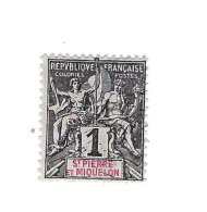 Type Groupe.1 Centime. - Oblitérés