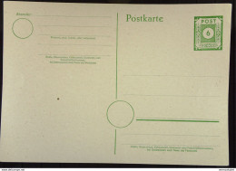 OPD: Gs-Karte Mit 6 Pf Ostsachsen Ungebraucht - Auflage Nur 602590 Stück!  Knr: P 8a - Postal  Stationery