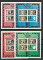 St. Lucia 1978 25 Jahre Krönung Queen Elizabeth II Mi.Nr. 436/39C 4 Kleinbogen ** - St.Lucie (1979-...)