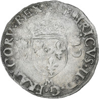 France, Henri II, Douzain Aux Croissants, 1556, Toulouse, TB+, Billon - 1547-1559 Enrique II
