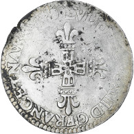 France, Louis XIII, 1/4 Ecu De Béarn, Date Incertaine, Pau, TB+, Argent - 1610-1643 Louis XIII The Just