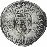 France, Henri II, Douzain Aux Croissants, 1550, Angers, TB+, Billon, Gadoury:357 - 1547-1559 Henri II