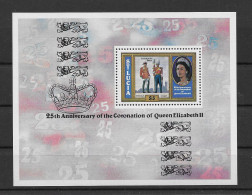 St. Lucia 1978 25 Jahre Krönung Queen Elizabeth II Block 15 ** - St.Lucie (1979-...)