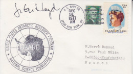 Antarctique, Lettre Obl. US Navy Br Le 31 Dec 77 + Cachet Usarp Et Signature - Covers & Documents