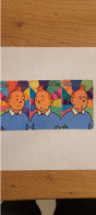 CHINE  PREPAID SET 3 CARDS  TINTIN SUPERBE 50U 100U 150U UT NO CURRENT - Comics