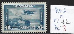 CANADA PA 6 * Côte 12 € - Luchtpost