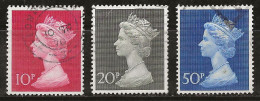 Grande-Bretagne 1970-1980 N° Y&T :  618 à 620 Obl. - Usati