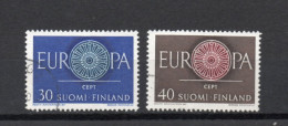 FINLANDE  N° 501 + 502    OBLITERES    COTE  1.60€     EUROPA - Unused Stamps