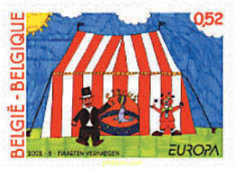 87995 MNH BELGICA 2002 EUROPA CEPT 2002 - EL CIRCO - Other & Unclassified