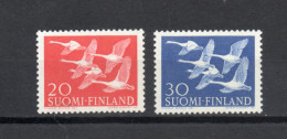 FINLANDE  N° 445 + 446   NEUFS SANS CHARNIERE  COTE  20.00€     OISEAUX ANIMAUX FAUNE - Unused Stamps