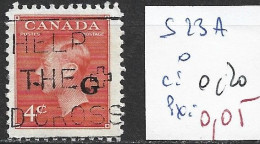 CANADA SERVICE 23A Oblitéré Côte 0.20 € - Aufdrucksausgaben