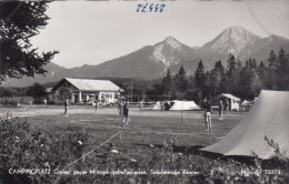 E482) FAAKERSEE Kärnten - Süduferstraße - Campingplatz GRUBER - Sportler Badende Zelte ALT! - Faakersee-Orte