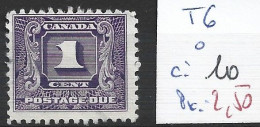 CANADA TAXE 6 Oblitéré Côte 10 € - Postage Due