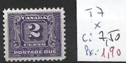 CANADA TAXE 7 * Côte 7.50 € - Postage Due