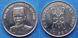 BRUNEI - 10 Sen 2008 KM# 36 Sultan Hassanal Bolkiah I (1967) - Edelweiss Coins - Brunei